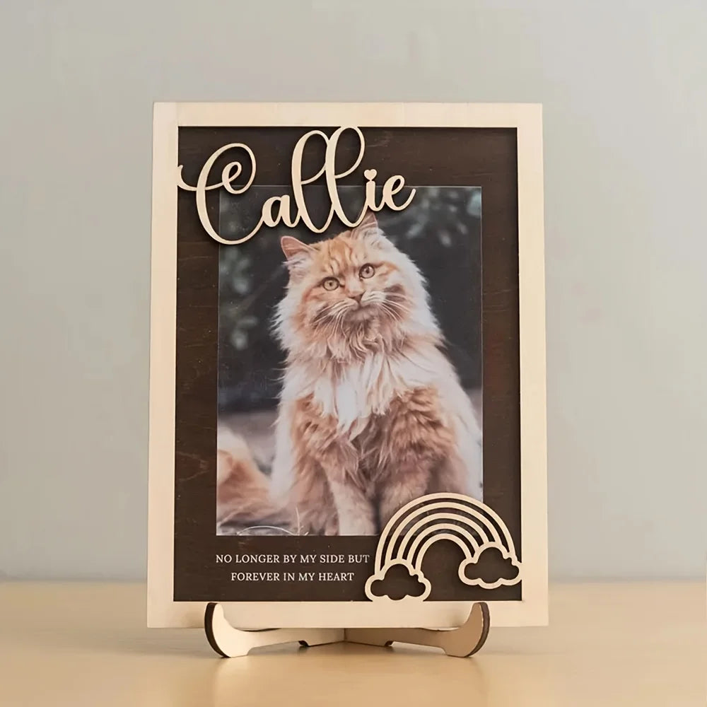 Personalized Pet Memorial Frame 🐾 Custom Dog Photo Keepsake with Name & Date