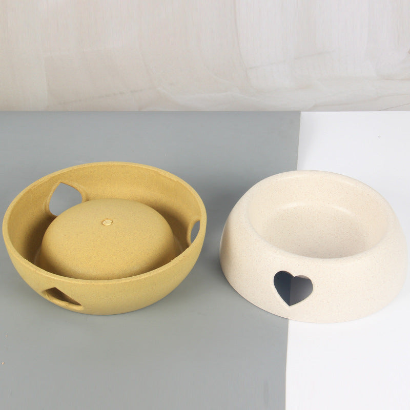The Squeaky Coco Heart Bowl – Cute Pastel Dog & Cat Feeding Bowl