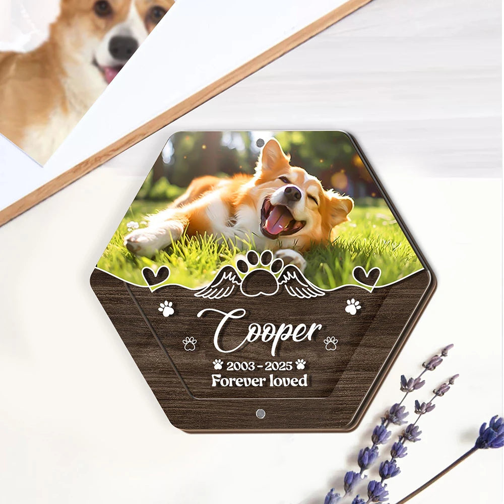 Personalized Pet Memorial Photo Plaque – Forever Loved