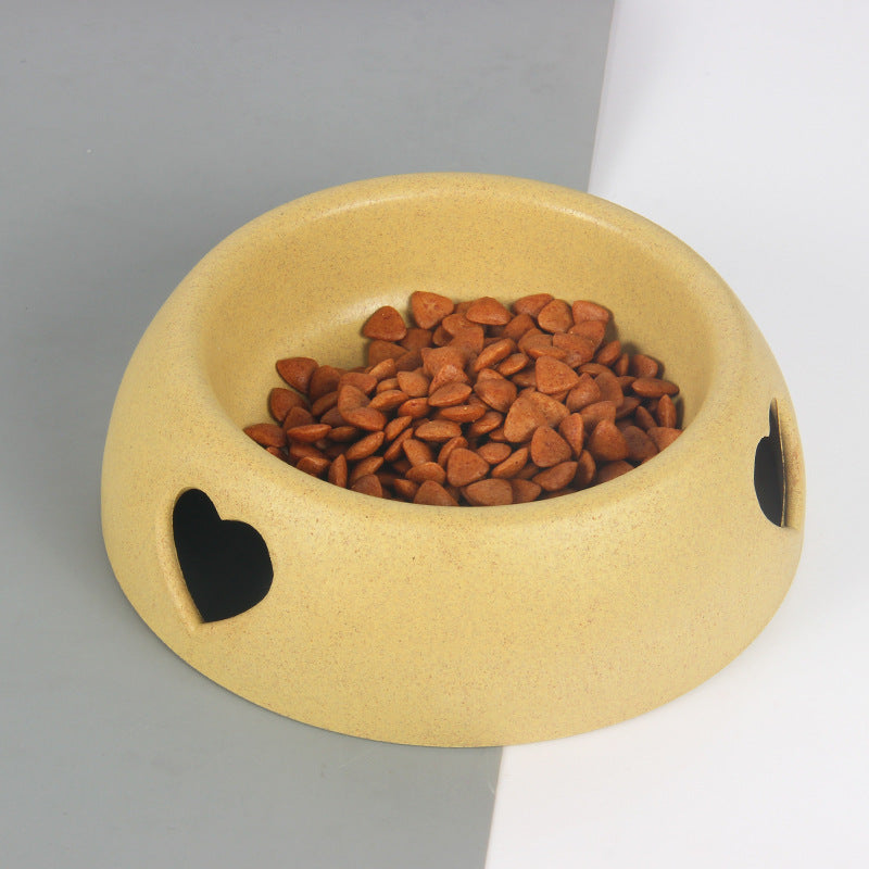 The Squeaky Coco Heart Bowl – Cute Pastel Dog & Cat Feeding Bowl