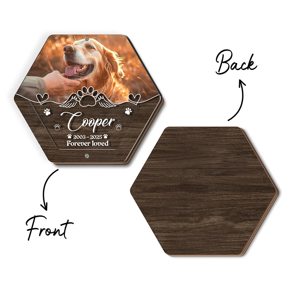 Personalized Pet Memorial Photo Plaque – Forever Loved